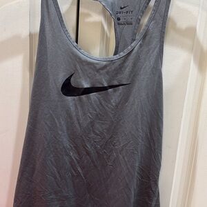 Nike Women's Gray Dri-FIT Tank Top